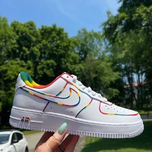 Rainbow Nike Air Force Ones